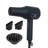 Meilleur sèche-cheveux haute vitesse 2000W, 110000 tr/min, faible bruit, sèche-cheveux professionnel avec ions négatifs, sans pales, pour usage en salon