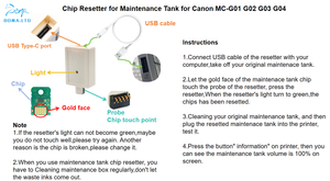 Réinitialiseur de puce pour boîte de maintenance MC-G01 pour <span class=keywords><strong>Canon</strong></span> GX7010 GX7020 GX7030 GX7040 <span class=keywords><strong>GX7050</strong></span> GX7060 GX7070 GX7080 GX7090 GX7091 GX7092 - Product Image 3