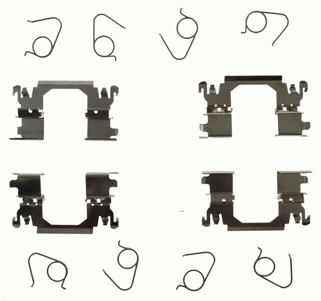 Frontech Front Disc Brake Pad Hardware Kit with Caliper Accessories for All Cars TS16949 Certified 2-Year Warranty