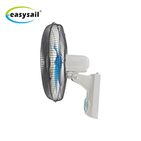 Meilleure vente 18 pouces ventilateur mural électrique commande mécanique 3 vitesses oscillation gril en plastique usage domestique