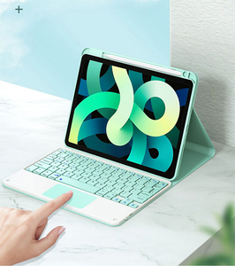 เคสคีย์บอร์ดไร้สายสำหรับ <span class=keywords><strong>iPad</strong></span> Pro <span class=keywords><strong>11Pro</strong></span> 10.5/10.2 Air 4 3 2 พร้อมที่ใส่ปากกา ที่ตั้งวาง และแป้นทัชแพดอัจฉริยะ - Product Image 6