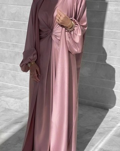 Zifeng OEM-Ropa islámica de bebé, moda turca, vestido liso de dos piezas Abaya - Product Image 3