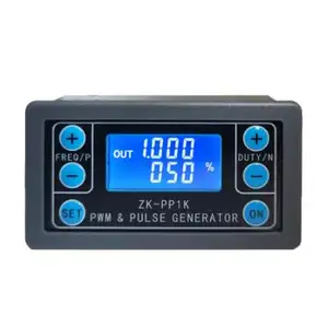 ZK-PP1K de modo Dual LCD PWM generador de señal de 1 canal 1Hz-150KHz PWM frecuencia de pulso ciclo ajustable generador de onda cuadrada