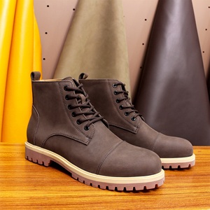Nouvelles chaussures décontractées en cuir pour l'automne, botte en cuir Oxford personnalisable pour hommes et étrangers - Product Image 5
