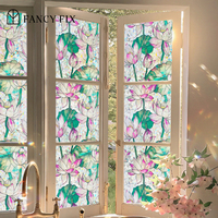 Fancyfix Non-Adhésif Arc-En-Ciel PVC Statique Fenêtre S'accroche PVC Décor pour Cuisine Salon Chambre Salle De Bains Meubles Appartements