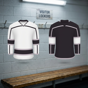 Custom Design Men's Ice Hockey Jersey Sublimation Printing V-Neck Short Sleeves 100% Polyester Summer Use Wholesale Available - Product Image 4