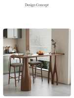 Chaises de bar en bois massif, design luxueux, pour cuisine, comptoir, café et restaurant.