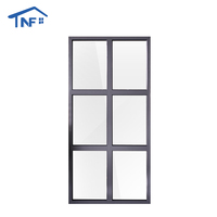 Diseño Simple Aleación de aluminio Ventanas fijas Parrilla Diseño Imagen Ventanas Pared Vidrio templado Fijar Ventanas