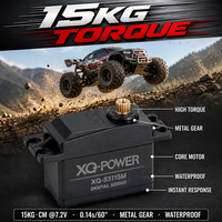 Servomoteur à engrenages métalliques étanche 15kg, moteur numérique 0.14s 7.2V pour voiture RC Nitro, avion RC, camion RC XQ-POWER XQ-S3115M