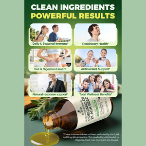 Aceite de Orégano Concentrado de 60 ml, Aceite de Semilla Negra, Aceite de Cúrcuma, Fabricación China OEM, para el Bienestar y la Salud Respiratoria con Gotas Líquidas de Vitamina E - Product Image 6