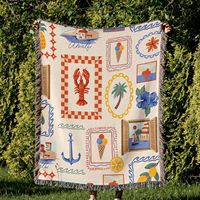 Mantas de Jacquard Tejidas a Medida al por Mayor DaiRui, Mantas Decorativas con Flecos, Venta Directa de Fábrica, Mantas Artísticas al por Mayor para Minoristas