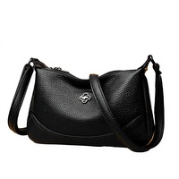 Sacs à bandoulière en cuir véritable noir vintage, nouvelle mode estivale, grande capacité, luxe, haute qualité, pour femmes, vente en gros