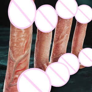 Schattige Duwende <span class=keywords><strong>Dildo</strong></span> Realistische Siliconen Zachte <span class=keywords><strong>Dildo</strong></span> Voor Vrouwen Masturbatie <span class=keywords><strong>Dildo</strong></span> Seksspeeltjes D59 - Product Image 4