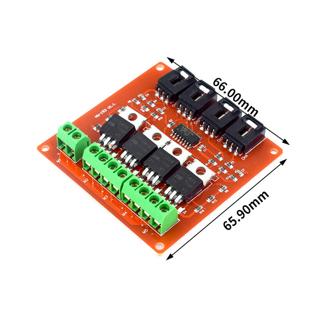 Orange Black Green Electronic Building Blocks 4-Channel MOSFET Switch Module Development Board IRF540 Isolated Power Module