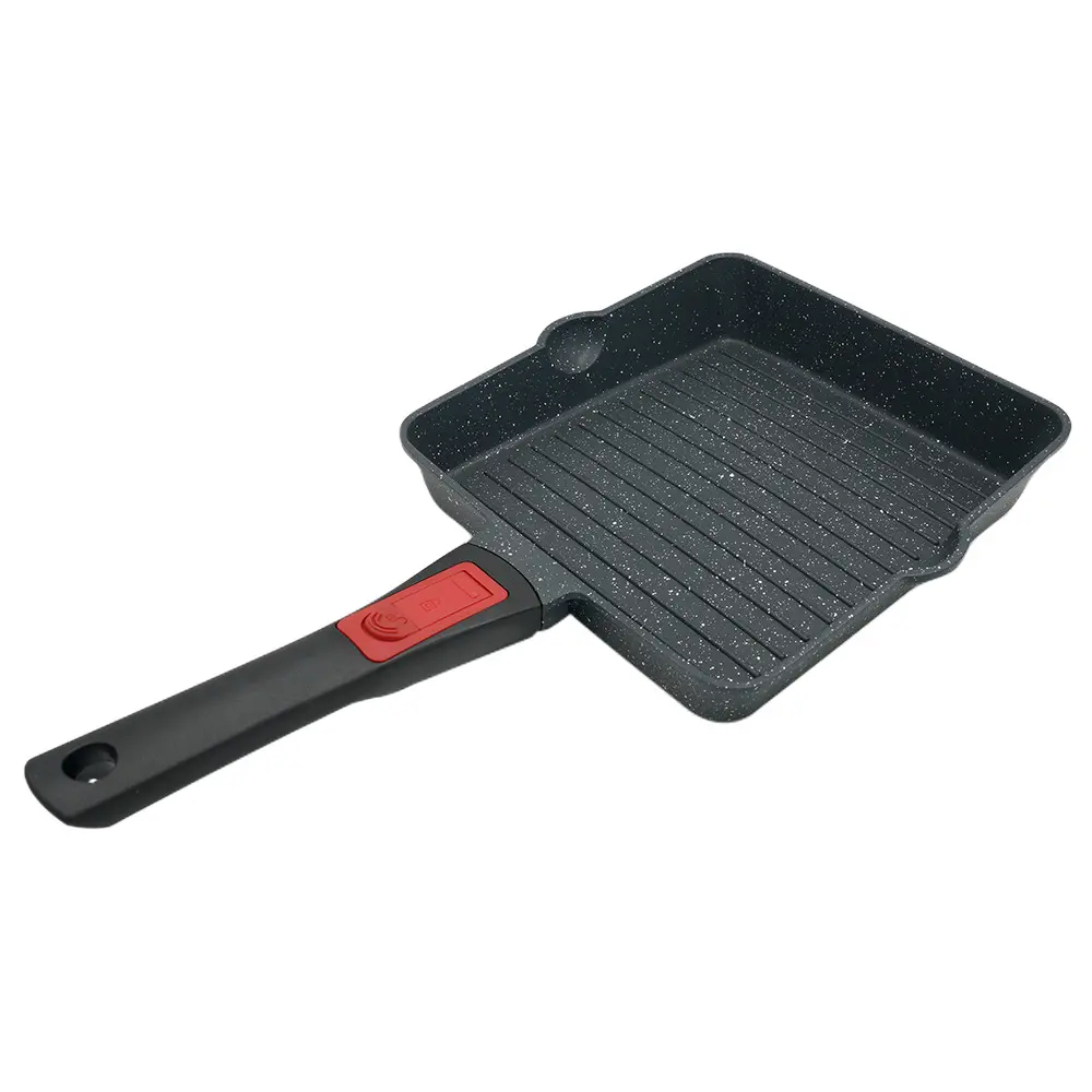 BOBIKUKE Household Die Cast Aluminum Beef Pan Steak Plates With Removable Handle For Oven & Dishwasher