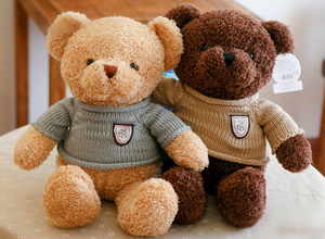 Orsacchiotti di <span class=keywords><strong>Peluche</strong></span> Personalizzati per Bambini con Logo Ricamato, Giocattoli in <span class=keywords><strong>Peluche</strong></span> con Maglione, Orsetti di <span class=keywords><strong>Peluche</strong></span> Lavorati a Maglia con Logo Personalizzato - Product Image 4