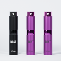 Nouvel Arrivage – Flacons en Verre et Aluminium Transparent de 8 ml et 10 ml, Distributeurs de Parfum Vides, Atomiseurs à Pompe Rechargeables avec Filtre