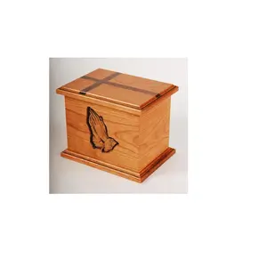 Wooden Urn Cinerary casket with photo frame cat and dog coffin Funeral supplies Wooden Pine Memorial Box Pet Ashes