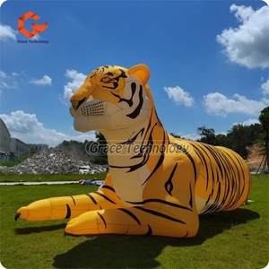 Modè<span class=keywords><strong>le</strong></span> de tigre gonflable géant avec éclairage LED, mascotte gonflable en forme de tigre pour parc à thème - Product Image 3