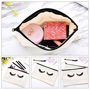 Estuche para Lápices de Maquillaje con Logotipo Personalizado, Bolsa de Aseo de Cáñamo Simple, Bolsa de Maquillaje de Algodón, Bolsa de Cosméticos de Lona para Viaje - Product Image 4