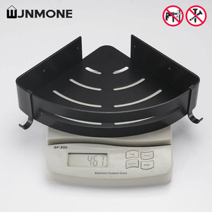 Mensola Angolare da Bagno a Parete Nera, Organizzatore Adesivo/Senza Viti, Doppio Uso, Top 1 Vendita Calda all'Ingrosso - Product Image 4