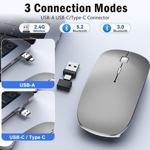 คอมพิวเตอร์ ฮาร์ดแวร์ ซอฟต์แวร์ เมาส์เกมมิ่งไร้สาย 2.4ghz เมาส์ออปติคอลแบบชาร์จได้ - Product Image 4