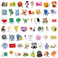 55 Pegatinas de Muñecos de Dibujos Animados, Anime Battle for Dream Island