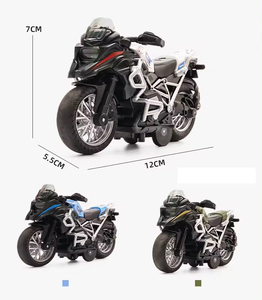 Panda 1:8 elettrico da corsa in metallo modello di bici in lega Diecast giocattolo per ragazzi in metallo modello di auto curvatura di simulazione di plastica decorazione - Product Image 4