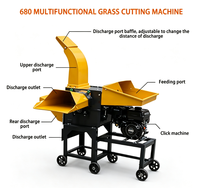 Hacheuse alimentaire multifonctionnelle, machine à couper la paille, le maïs, les tiges, la paille ensilée, la paille pour volailles, pour animaux, avec moteur électrique/diesel