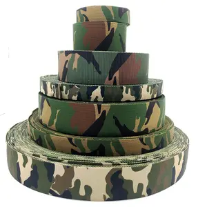 WEAVER Webbing Polyester Printed Webbing Camouflage Webbing Camo Custom 1inch 2 Inch 38mm Polyester / Nylon 100 Meters