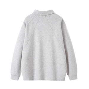 Sudadera de <span class=keywords><strong>Cuello</strong></span> Alto con Textura Gruesa para Hombre, Otoño, Talla Grande, Estampado Personalizado, Manga Larga, <span class=keywords><strong>Cuello</strong></span> Redondo - Product Image 2