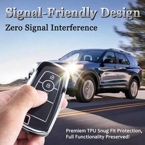 Funda para Llaves Ford - Carcasa Completa de TPU Suave con Llavero, Compatible con Explorer, Escape, Bronco, Mustang, F150, F250, F350, Ranger, <span class=keywords><strong>Lincoln</strong></span> - Product Image 6