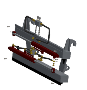 Horquillas Hidráulicas para Tractor de Acero Forjado de Fácil Alineación, Accesorio para Tractor, Soporte Europeo, Componentes Centrales de Engranaje, Capacidad de 5500 lb - Product Image 6