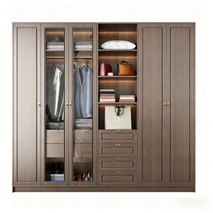 <span class=keywords><strong>Dressing</strong></span> sur mesure avec porte vitrée et éclairage LED, solution de rangement complète pour maison, villa, <span class=keywords><strong>dressing</strong></span> - Product Image 4