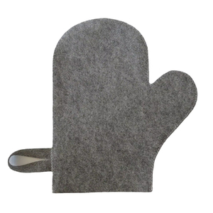 Bain de mitaines en feutre d'accessoires de nettoyage de peau de sauna thermique s'exfoliant personnalisé avec gant - Product Image 1