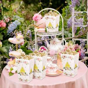 Boîtes à pop-corn Castle Princess avec boîte à bonbons au design gaufré pour <span class=keywords><strong>d</strong></span>écorations de fête Goodies Treat Popcorn Boxes - Product Image 5