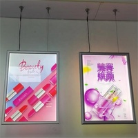 Cadre en aluminium LED double face à clipser pour affiche - Vente flash