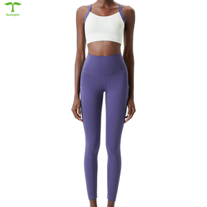 Sujetador deportivo de entrenamiento integral de Color personalizado de fábrica, soporte a prueba de golpes, almohadilla para el pecho, espalda cruzada, Sujetador deportivo para mujer - Product Image 3