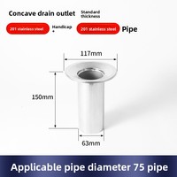 Collecteur d'eau de pluie spécial en acier inoxydable pour pont autoroutier, résistant à la corrosion