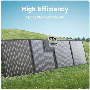 แผงโซลาร์เซลล์แบบยืดหยุ่น 100W พับเก็บได้ เครื่องชาร์จพลังงานแสงอาทิตย์แบบพกพา กันน้ำ IP65 18V DC และ 5V USB สำหรับตั้งแคมป์ รถบ้าน และสถานีไฟฟ้าแบบออฟกริด - Product Image 4
