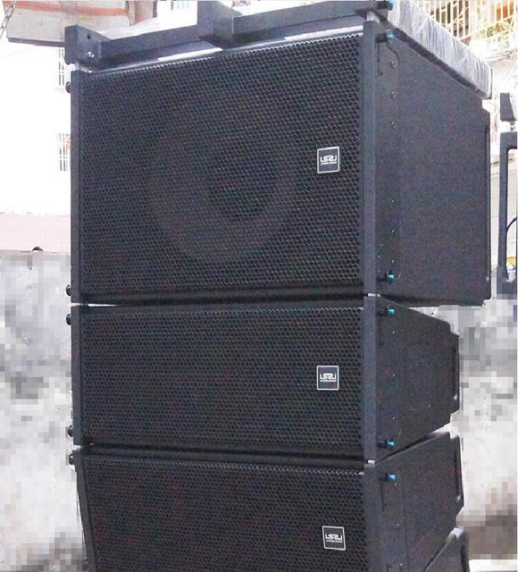 H2 Professional Studio Line Array Speaker System-500W/2000W High-Power Full-Range Audio Set for Weddings & Recording