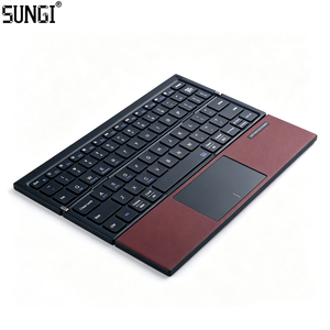 Tastiera Portatile Pieghevole a Tre Ante con Touchpad, Ricaricabile USB-C, Wireless, da Viaggio per <span class=keywords><strong>iPad</strong></span> e Tablet iOS - Product Image 1