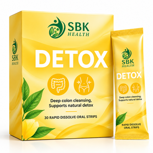 Bandes buccales détox ODM saveur citron, complément alimentaire favorisant la santé intestinale et soutenant la fonction digestive pour adultes – Meilleures ventes - Product Image 1