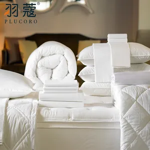 Hotel Bed Duvet 5 Star Duck Feather Hotel Duvet King Size Home Bed Comforter Set For 4 Season