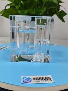 ชิ้นส่วนอะคริลิกใสที่ผลิตด้วยเครื่อง CNC ความแม่นยำ ±0.005 มม. รับผลิตตามแบบ OEM ODM - Product Image 2
