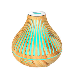 Wood Grain Aroma Diffuser 500Ml Ultrasonic <b>Humidifier</b> With Light Timer For Home Office Gift - Product Image 5