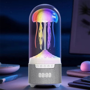 Lonvel giải nén năng động sứa xách tay loa đèn bầu không khí ánh sáng ban đêm có thể sạc lại đầy màu sắc môi trường xung quanh đèn - Product Image 4