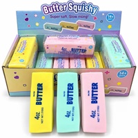 Jouet en gros en forme de beurre croustillant et moelleux, jouet anti-stress réaliste en forme d'aliment, jouet sensoriel ASMR à presser, jouet de bureau pour enfants, cadeau