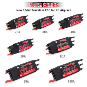 Flier 20A-100A Brushless ESC Speed Controller with BEC 2-6S for <b>RC</b> <b>Airplanes</b> and Helicopter - Product Image 2