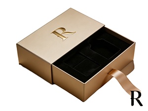 Custom Boxes for Packing Luxury Gold <b>Drawer</b> Perfume Box Gold Foil Logo Gift Packaging for Fragrance Cosmetics - Product Image 1